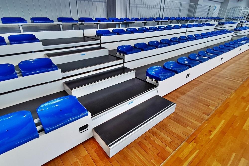 trybuny teleskopowe składane ręcznie prostar